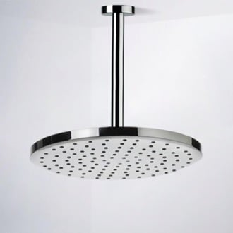 10 Inch Ceiling Mount Rain Shower Head With Arm, Chrome Remer 347N-356MD25